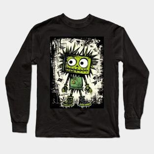 Mystical Green Guardian of Neo-Expressionism Long Sleeve T-Shirt